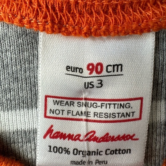 🎃🎅🏻 2 LIKE NEW Hanna Andersson holiday pajamas size 3T organic unisex - Picture 7 of 14